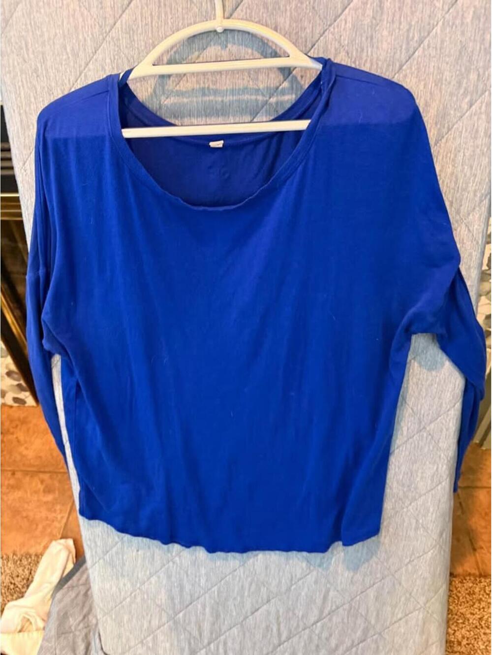 Under Armour Long Sleeve Blue Performance Shirt